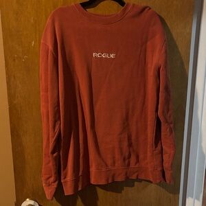 Rogue “rusty orange” crew neck sweatshirt